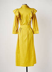 Robe mi-longue jaune OBJECT pour femme seconde vue