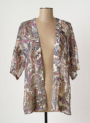 Veste kimono beige VILA pour femme