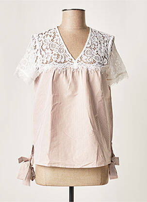 Blouse manches courtes manches courtes rose VERO MODA femme