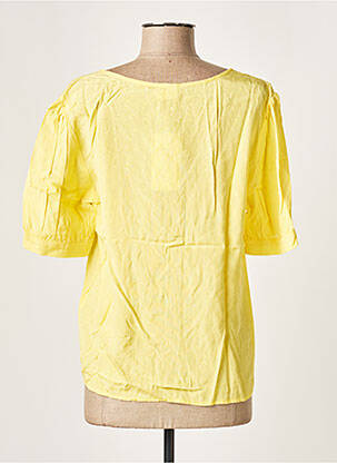Chemisier manches courtes manches courtes jaune VILA femme