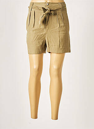 Short taille élastique taille haute vert ARTLOVE femme