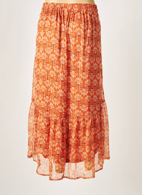 Jupe longue orange VERO MODA pour femme
