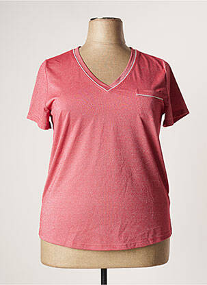 T-shirt rose FRED SABATIER pour femme