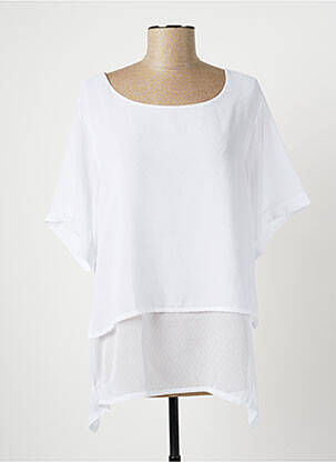 Tunique manches courtes blanc MULTIPLES pour femme