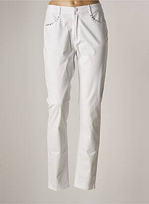Pantalon slim blanc MULTIPLES pour femme