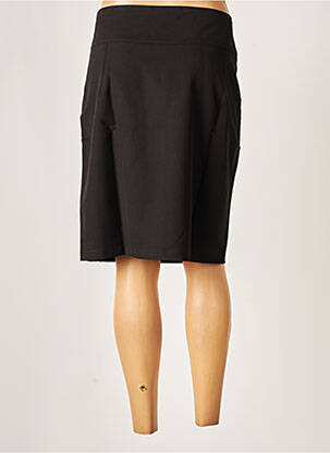 Jupe mi-longue stretch noir MULTIPLES femme