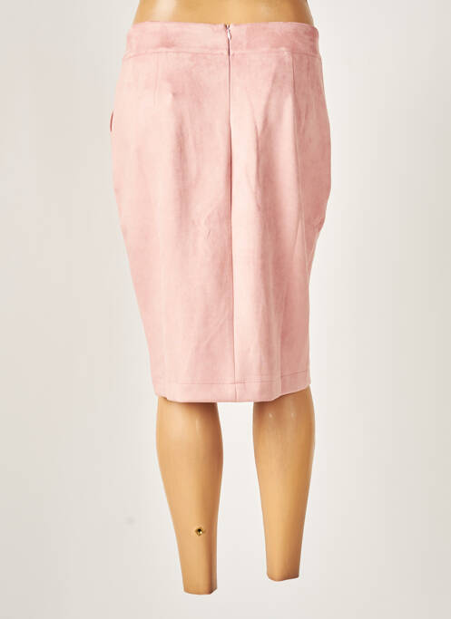 Jupe mi-longue rose MULTIPLES pour femme