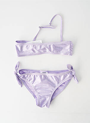 Maillot de bain 2 pièces stretch violet LOSAN fille