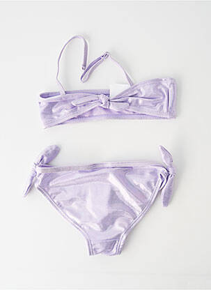 Maillot de bain 2 pièces stretch violet LOSAN fille
