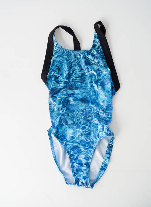 Maillot de bain 1 pièce bleu PRINCESSE ILOU pour fille