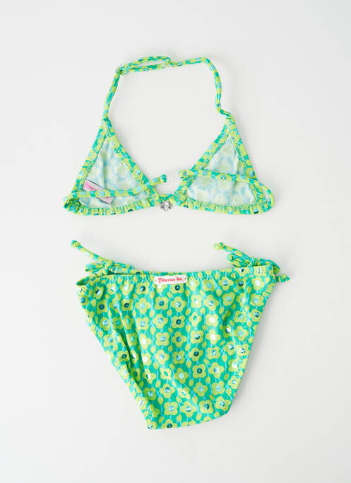 Maillot de bain 2 pièces vert PRINCESSE ILOU pour fille