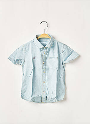 Chemise manches courtes bleu MAYORAL pour garçon