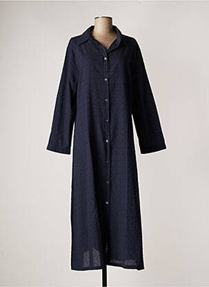 Robe longue bleu FLOOR pour femme