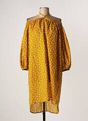 Robe mi-longue jaune FLOOR pour femme seconde vue