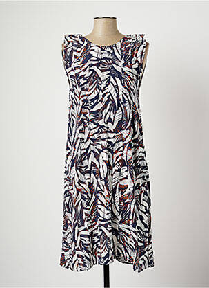 Robe mi-longue bleu EVA KAYAN pour femme