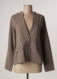 Veste chic col v vert FELINO femme