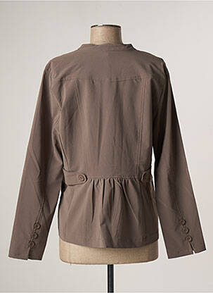 Veste chic col v vert FELINO femme