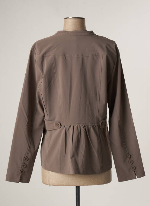 Veste chic col v vert FELINO femme