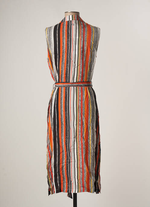 Robe mi-longue orange CHATTAWAK pour femme