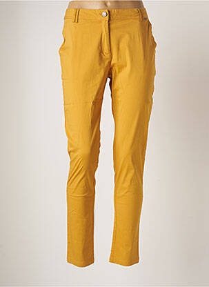 Pantalon slim stretch taille normale jaune AGATHE & LOUISE femme