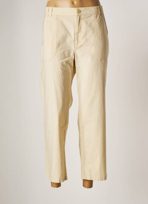 Pantalon 7/8 beige TBS pour femme