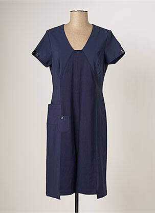 Robe mi-longue bleu FELINO pour femme