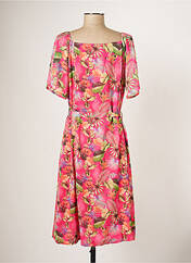 Robe mi-longue rose AURA BY FIGURE LIBRE pour femme seconde vue