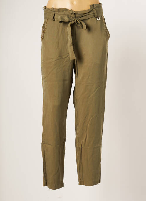 Pantalon droit vert CONCEPT K pour femme