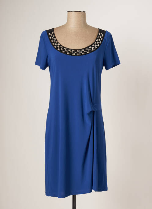 Robe courte bleu 3322 pour femme