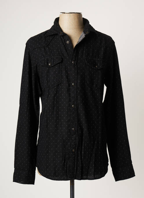 Chemise manches longues noir JACK & JONES pour homme