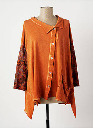 Veste casual orange LUUKAA pour femme