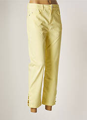 Pantalon 7/8 jaune DOLCEZZA pour femme seconde vue