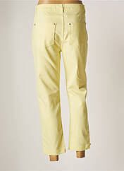 Pantalon 7/8 jaune DOLCEZZA pour femme seconde vue