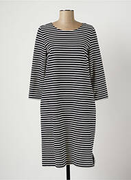 Robe mi-longue manches 3/4 manches 3/4 bleu MARIA BELLENTANI femme