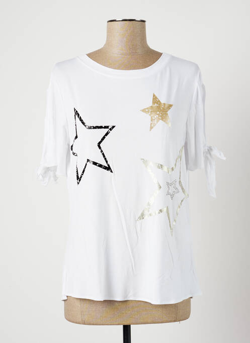 T-shirt blanc ELEONORA AMADEI pour femme