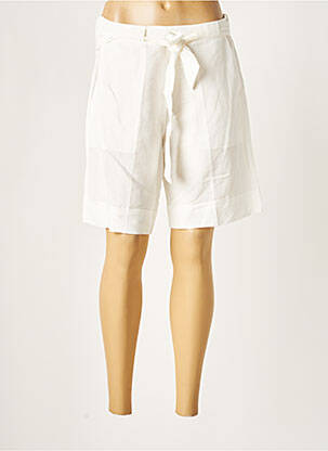 Short taille élastique taille haute beige MARIA BELLENTANI femme