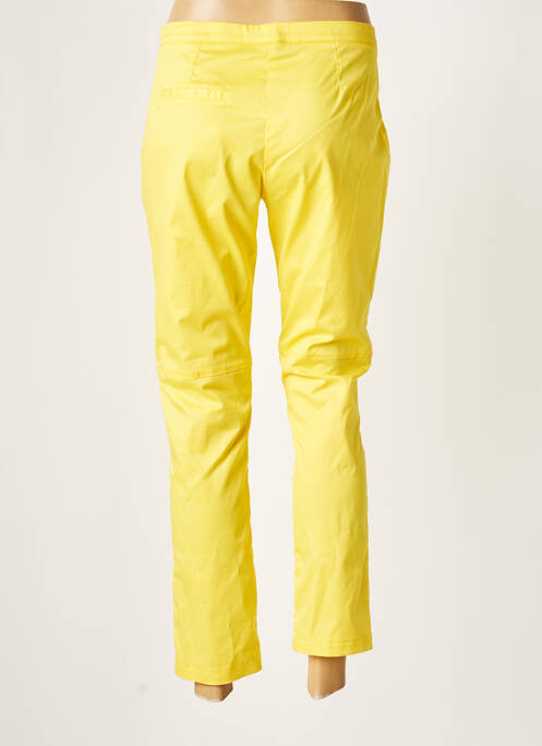 Pantalon 7/8 jaune ELEONORA AMADEI pour femme