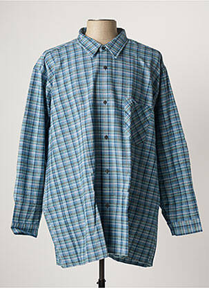 Chemise manches longues bleu DOLMEN pour homme