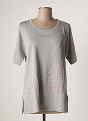 T-shirt gris QUATRE VINGT JOURS pour femme seconde vue