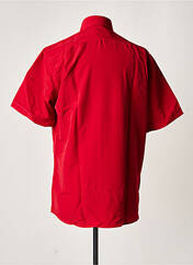 Chemise manches courtes rouge CAP 10 TEN pour homme seconde vue