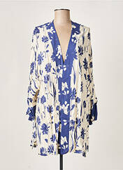 Veste kimono bleu FRANCK ANNA pour femme seconde vue