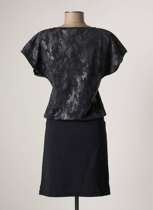 Robe mi-longue gris HBT pour femme