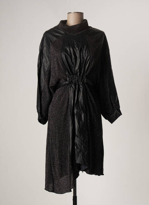 Robe mi-longue noir BSB pour femme