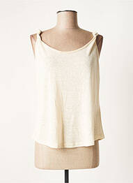 Débardeur col rond sans manche beige ONLY femme