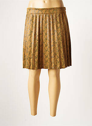 Jupe courte coupe évasée marron ONLY femme