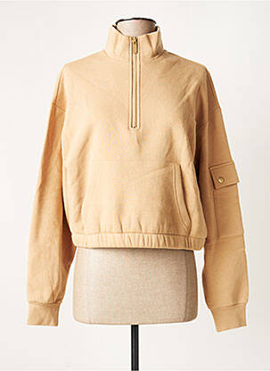 Sweat-shirt beige PIECES pour femme