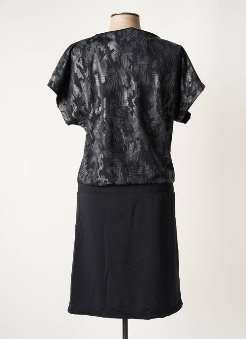 Robe mi-longue gris HBT pour femme