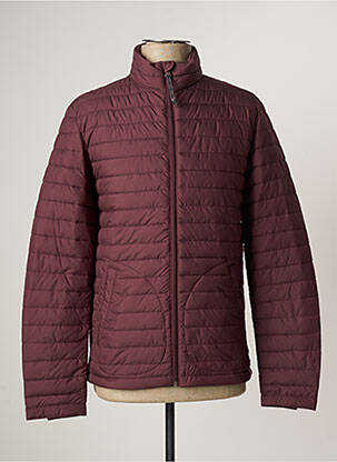 Doudoune manches longues a capuche rouge JACK & JONES homme