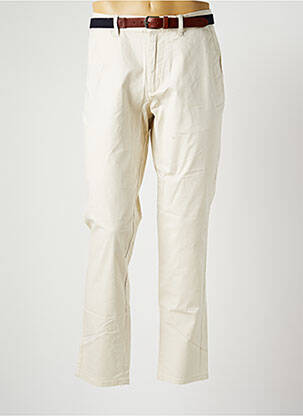 Pantalon chino beige SELECTED pour homme