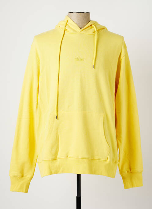 Sweat-shirt à capuche jaune MINIMUM pour homme